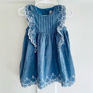 Children’s Place Baby Girl Ruffled Dress Size 12-18M